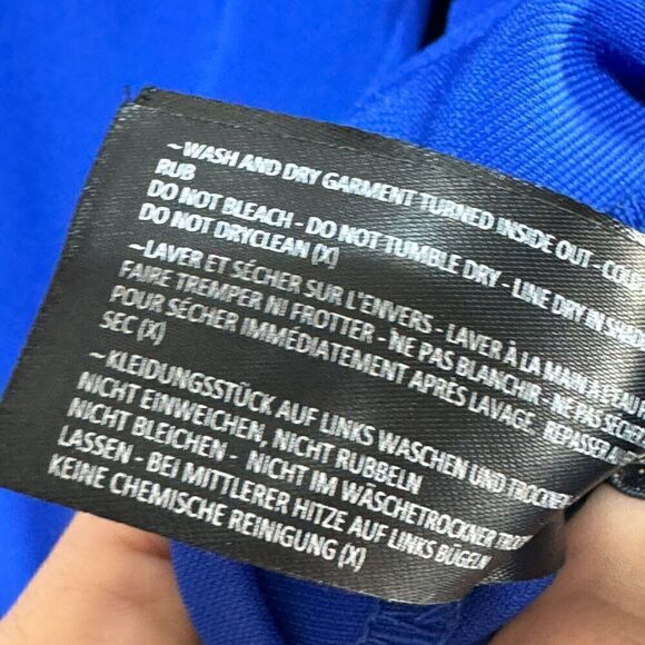 C/MEO Collective Power Trip Jumpsuit Womens Medium Blue Wide-Leg Spaghetti Strap - Picture 15 of 16